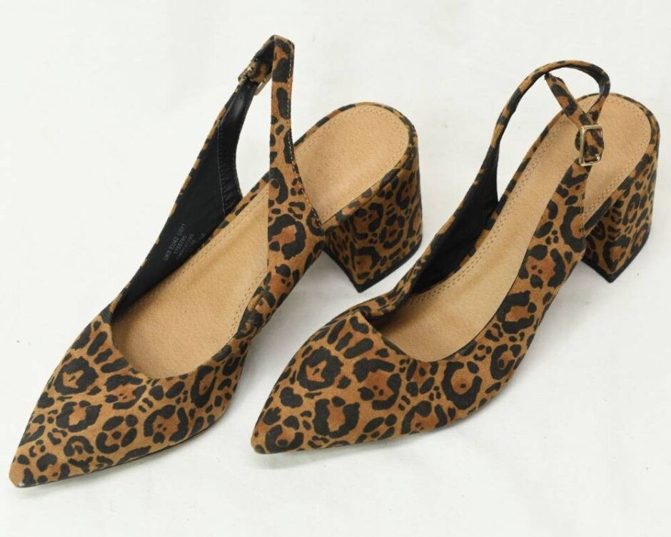 Asos Shoes With Animal Skin Design - 8cm Block Heel. Size 8