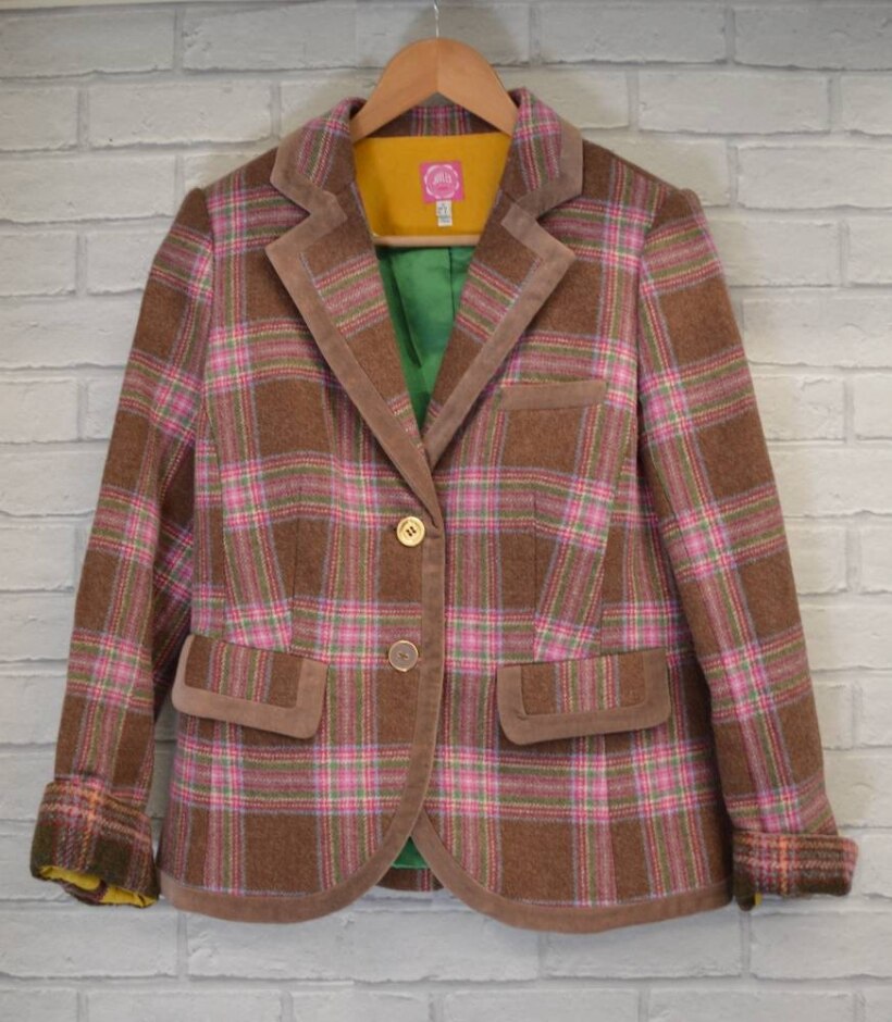 Joules  Wool Blazer  Brown  Size: 12