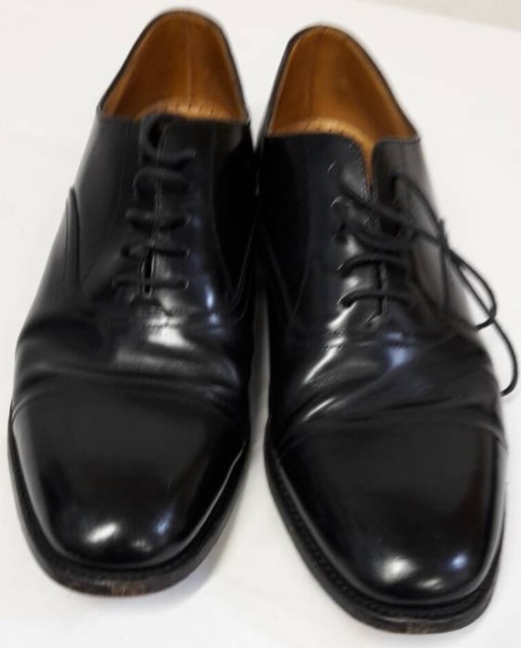 Charles Tyrwhitt Of Germyn Street Black Leather Soled Shoes  Size 9.2 Uk  (44 )
