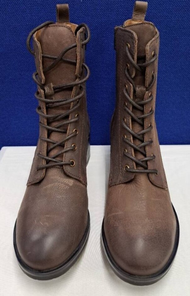 Nwt Moda In Pelle Brown Leather Ankle Boots Size: 41 (7)