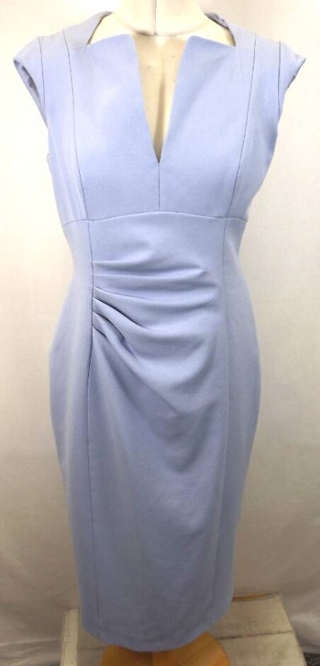 Karen Millen Dress Baby Blue Size: 12
