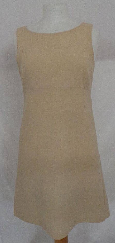 Marilyn Anslem  For Hobbs Sleeveless Shift Dress Cream   Size: 10