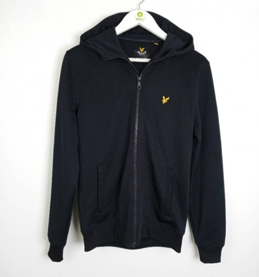 Lyle & Scott Zip Up Hoodie Black Size: S