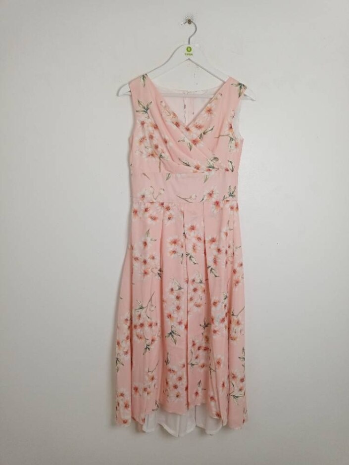 Handmade Occasion Dress Pink Size: M