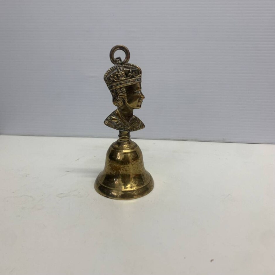 Vintage Brass Bell Elisabeth Ii