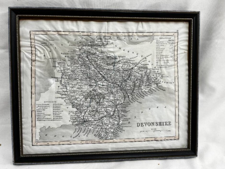 Devonshire County Map By Joshua Archer