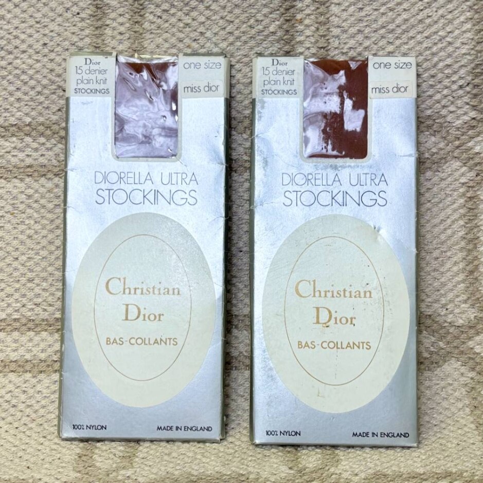 Christian Dior Diorella Ultra Stocking Set Beige Size: One Size