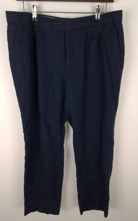 Hockerty Linen Limited Edition Pants Blue Size: Xl