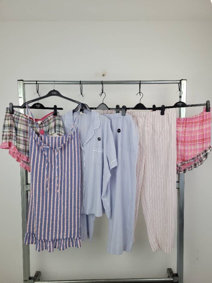 M&s  6pcs Lounge Pyjama Bundle Multi  Size: 22