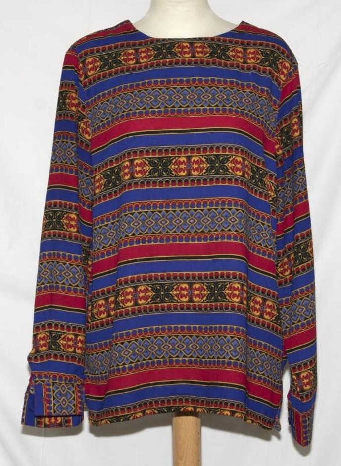 Vintage Alfred Dunner Blouse Multicoloured Size: 12