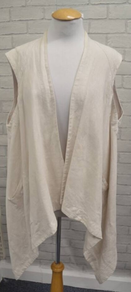 Oska Waistcoat  Beige  Size: 14