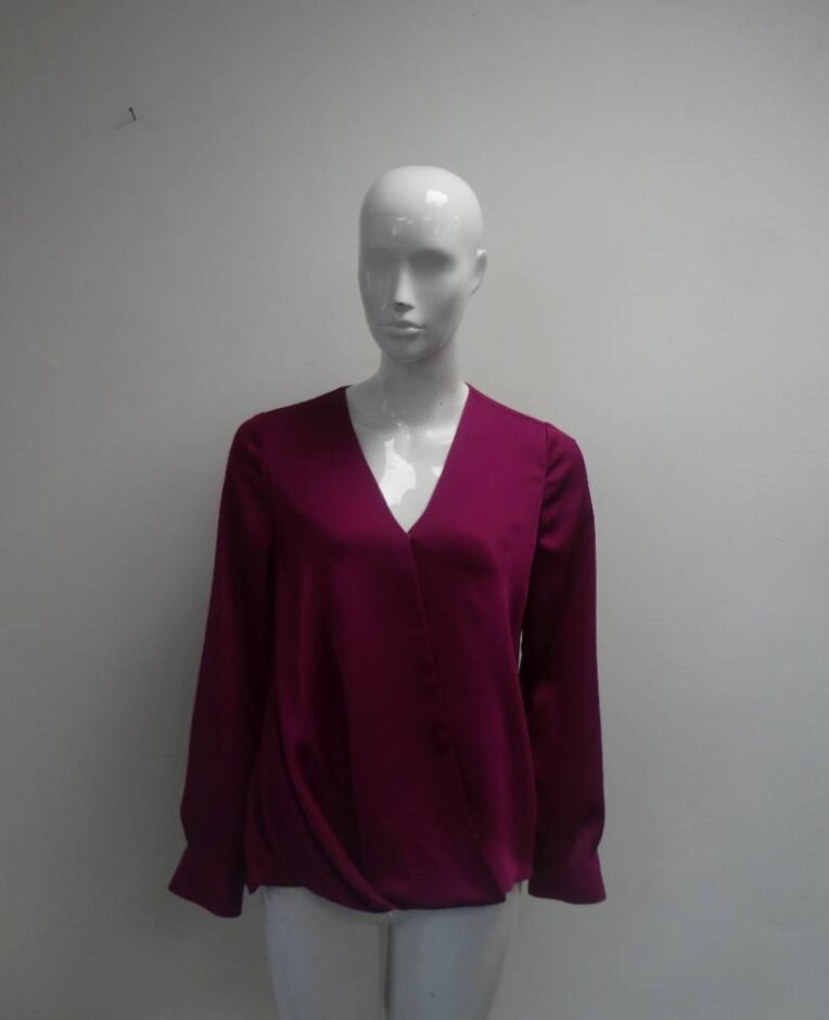 Vince Camuto Long Sleeved Top Pink Size: S