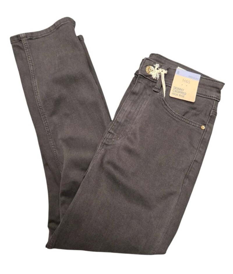 M&s Marks & Spencer Jeans Black Size: 8
