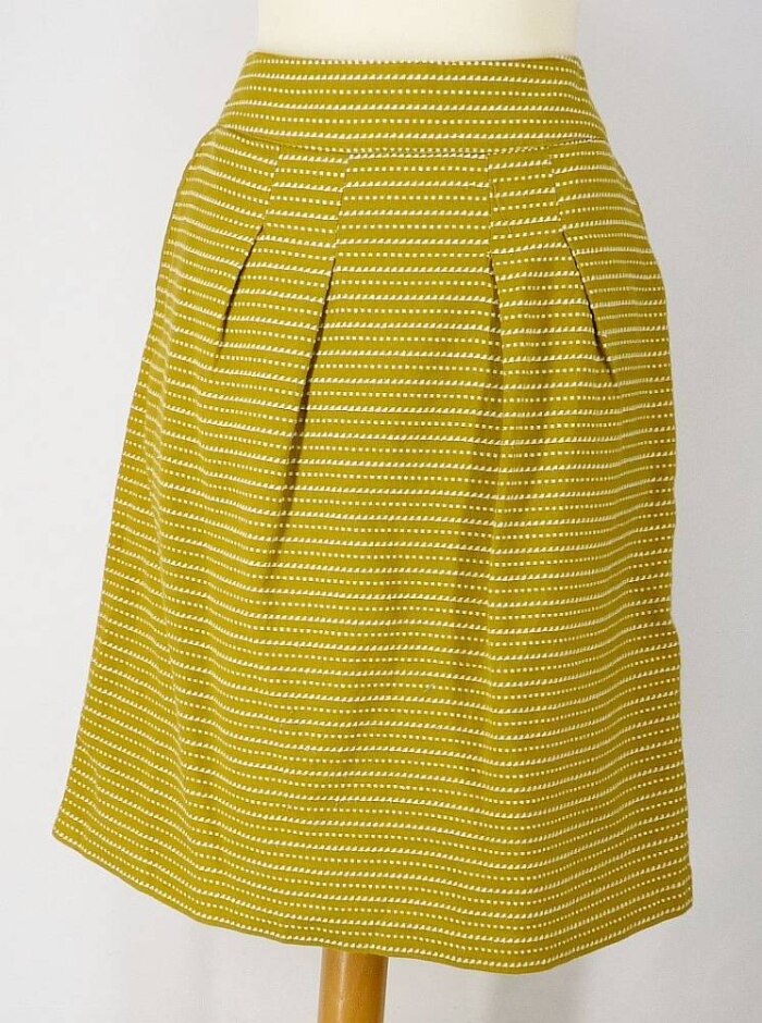 White Stuff Ladies' Straight Mini Skirt Mustard Yellow Size: 12