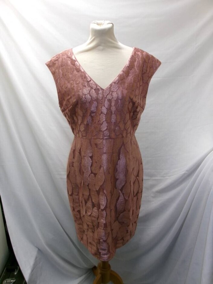 Reiss Sleeveless Cocktail Dress Pink Size: 12