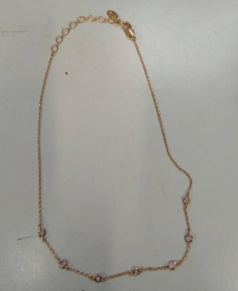 Astrid & Miyu Rose Gold & Crystal Choker Necklace Brand New No Tags In Presentation Box