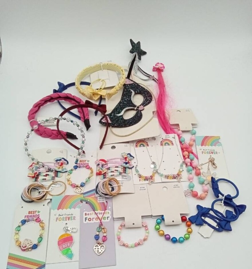 M&s Girl's Large Bundle Hair Accessories Hair Clip Headbands Multicoloured