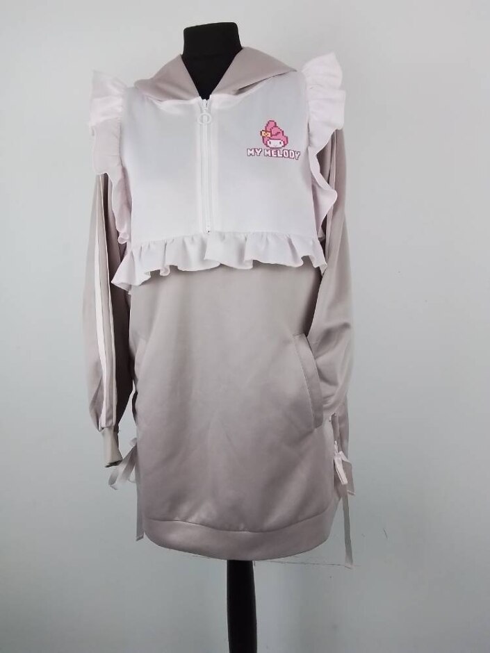 My Melody Hoodie Dress  Pink&grey Pink Size: M