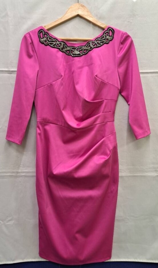 Hunters And Gatherers Satin Dress Pink Size: M