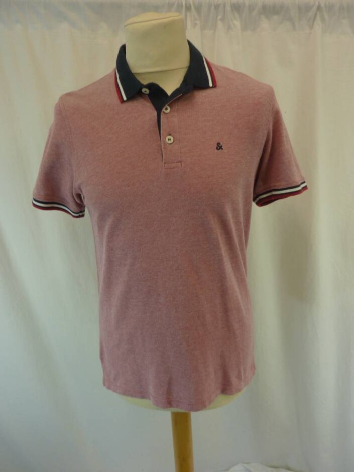 Jack & Jones Polo Shirt With Logo Red Size: M