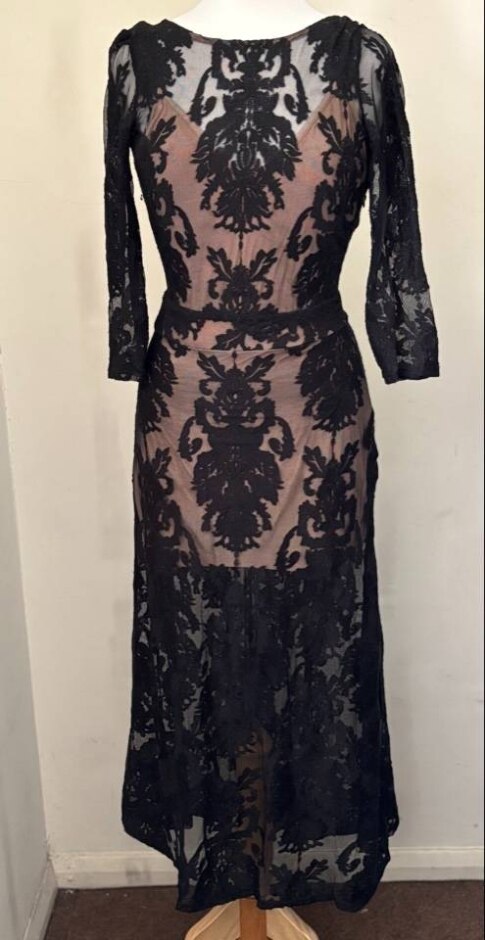 For Love & Lemons Women 40%cotton Dress Black Size: S