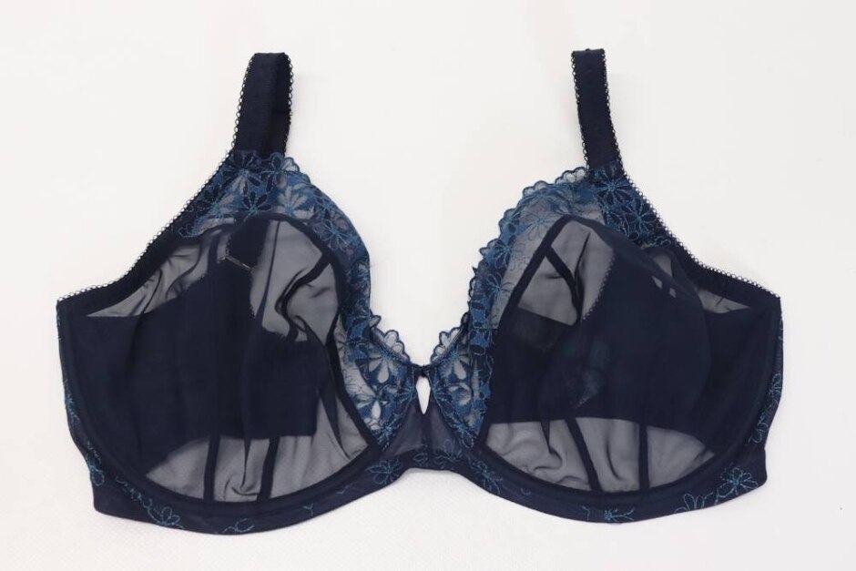 M&s Marks & Spencer Bnwot Full Cup Unwire Lace Bra Blue Size: 34h