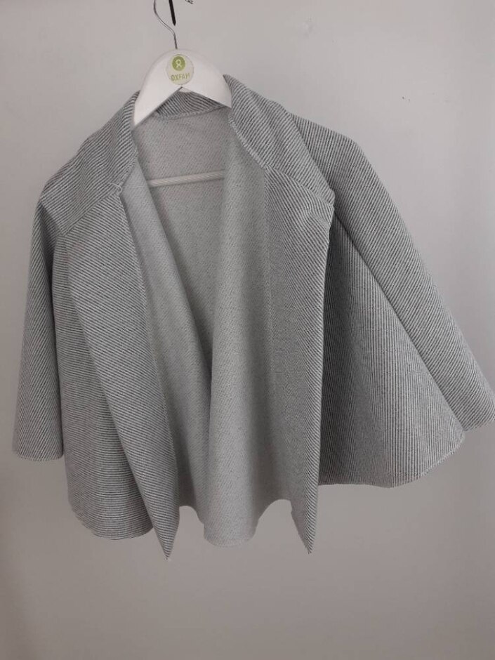 Willy-z Shoulder Cape Poncho Grey Mix Size: One Size
