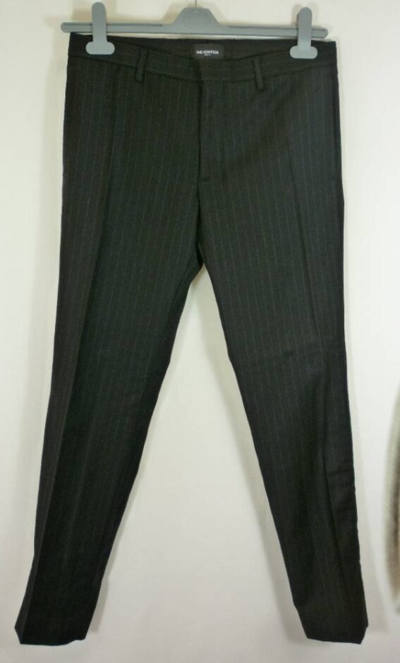 The Kooples Smart Trousers Black Pinstripe Size: 32