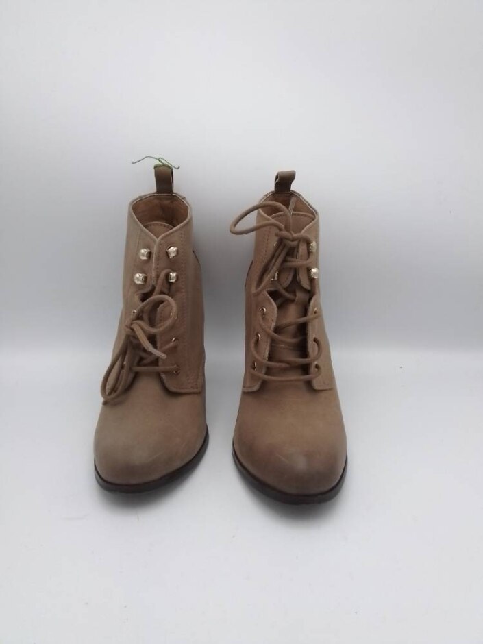 Aldo Women's  Light Brown Suede Lace Ankle Boot Size 7