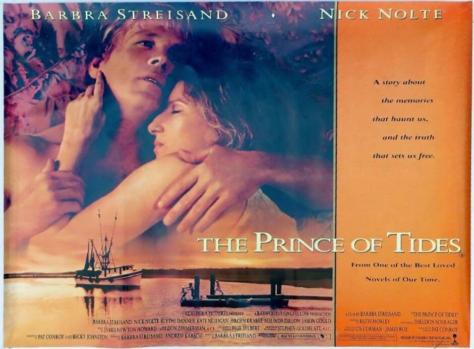 The Prince Of Tides (1991) Barbra Streisand/nick Nolte - Og Uk Quad Poster *rolled Exshop New Stock*