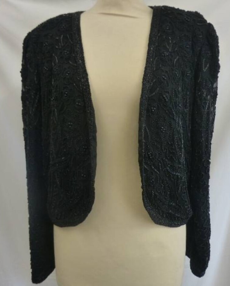 Unbranded  Women's Beaded  Jacket Black Size: 12