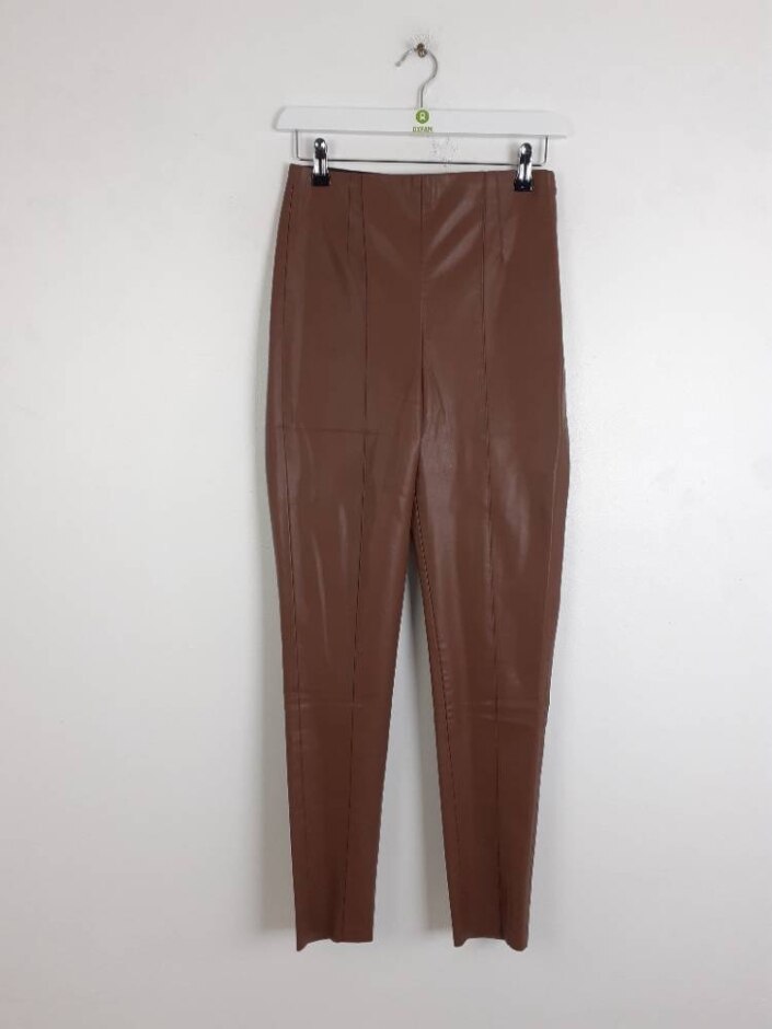 Zara Hi-rise Legging Brown Size: S