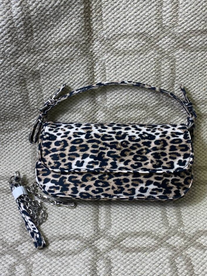 Zara Leopard Print Shoulder Bag Bnwt
