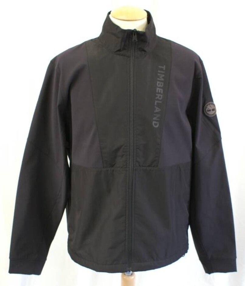 Timberland Funnel Neck Zip Front Jacket Black Size: M