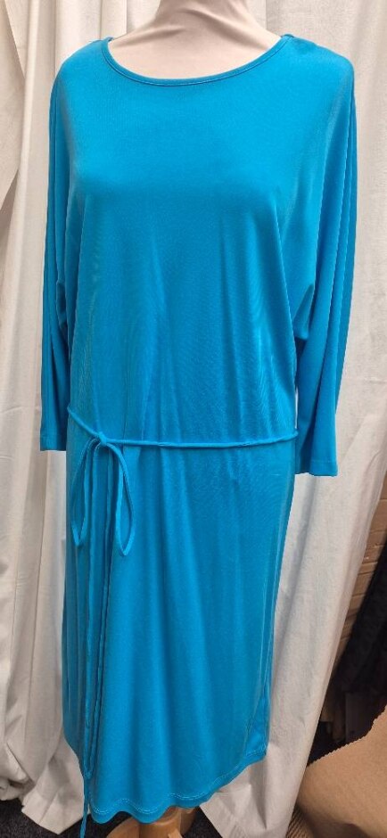 Ralph Lauren Drawstring Dress Blue Size: L