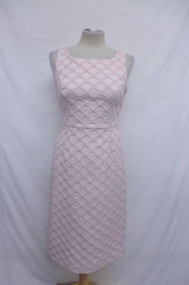 Phase Eight Novah Lace Midi Dress Candyfloss Pink Size: 8
