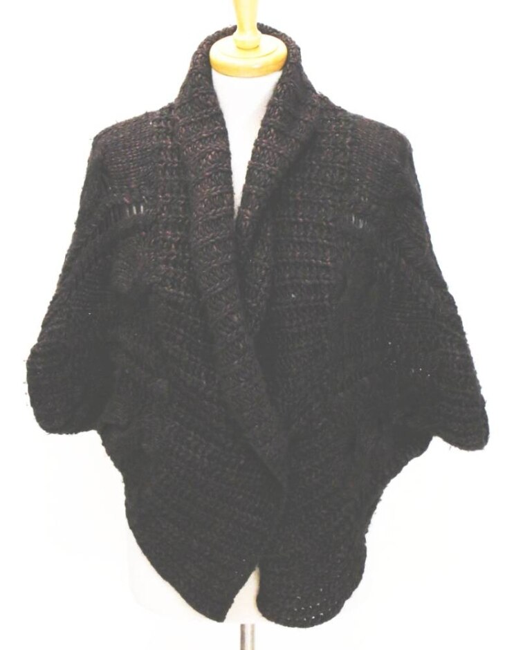 Nicole Farhi Wool & Alpaca Chunky Cardigan Purple Size: S