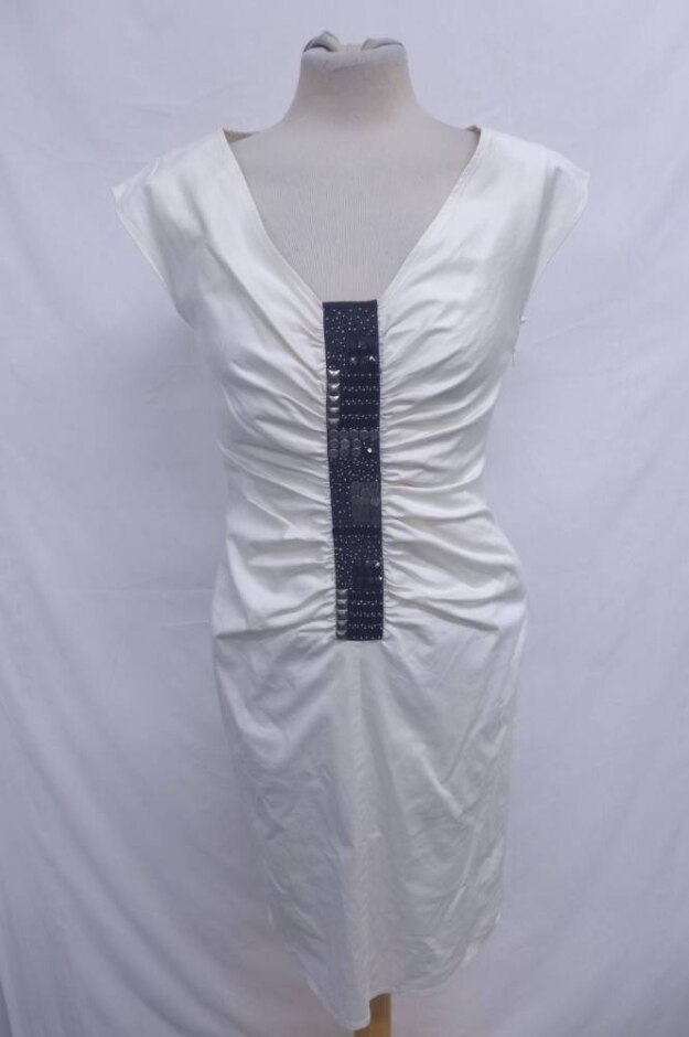 Ted Baker Sequin Center Pull Party Dress Snow White Size: S