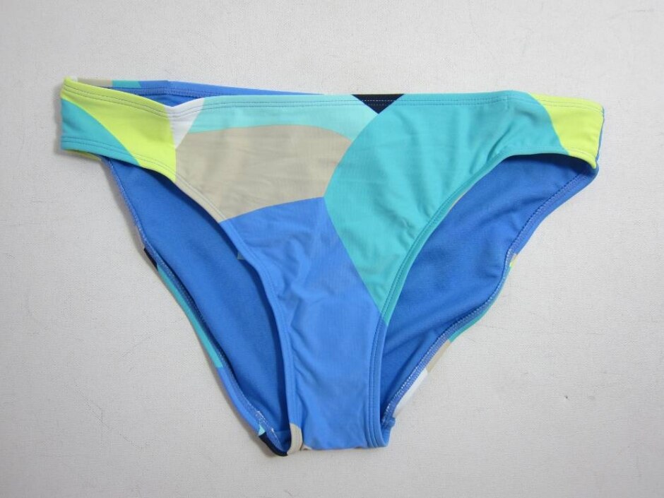 M&s High Leg Bikini Bottoms Jade/mix Size: 10