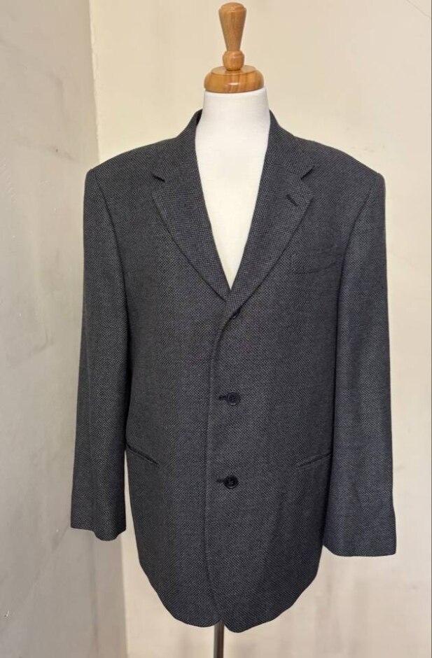 Donna Karan Men 60% Wool Jacket Multi-coloured Size: L