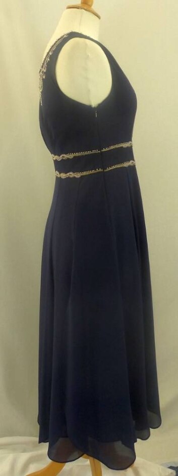 Monsoon Fit & Flare Dress Blue Size: 10