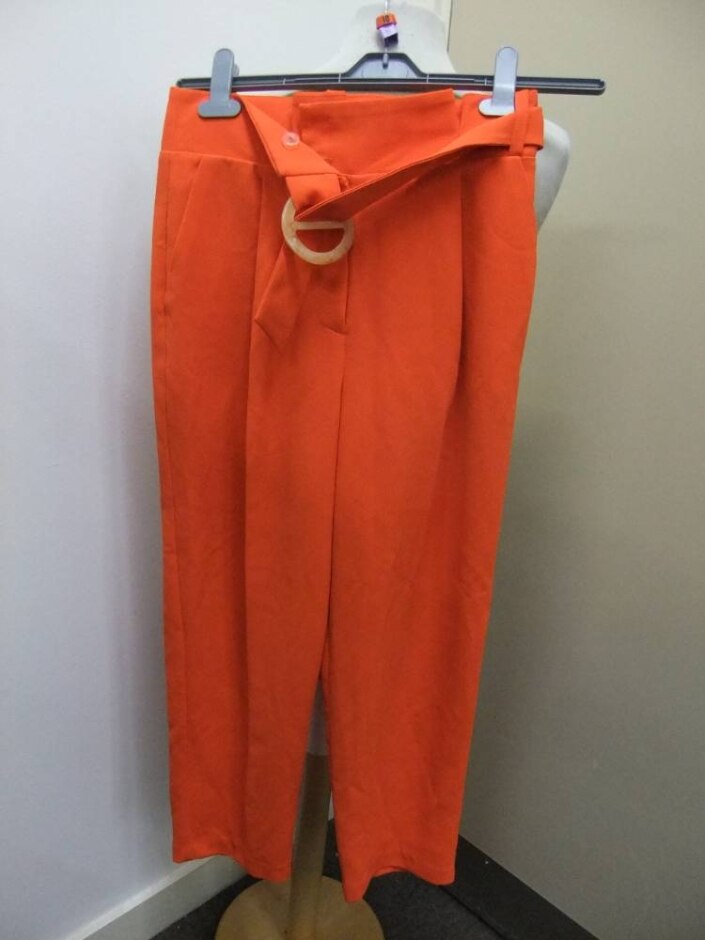 Topshop Trousers Orange Size: 10