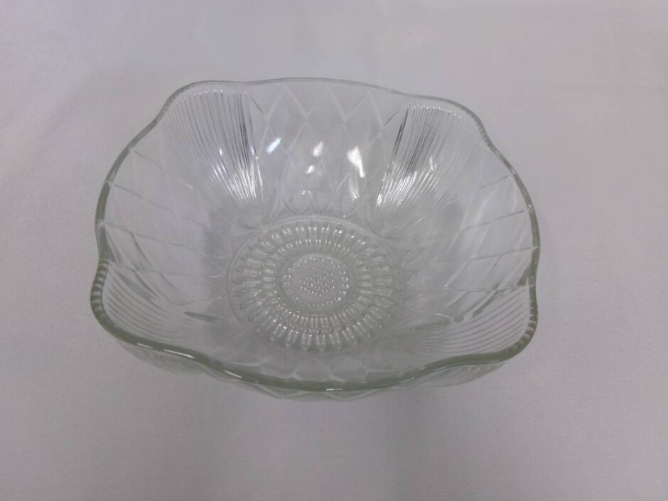 Art Deco Glass Serving Bowl