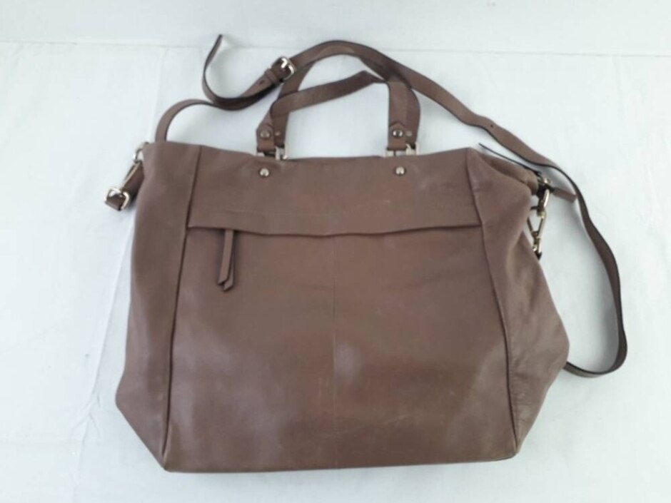 Jones London Leather Medium Tote Brown Used