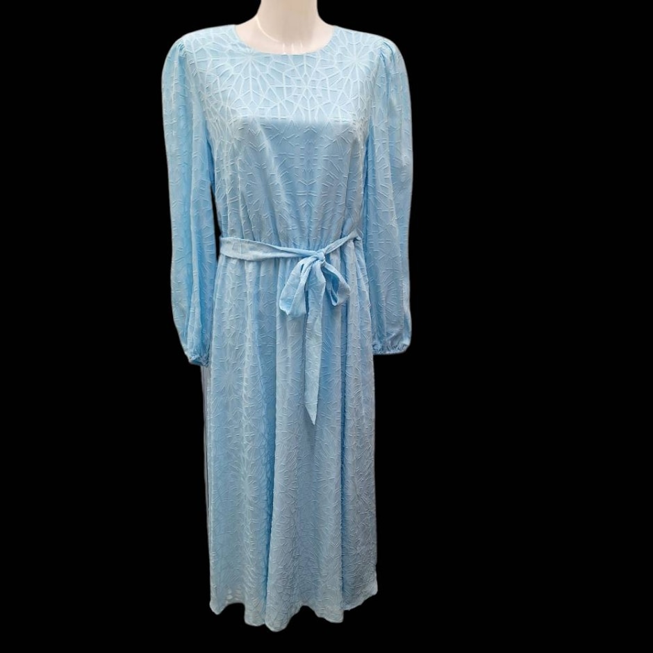 M&s Marks & Spencer Dress Blue Size: 12