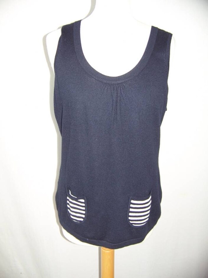Laura Ashley Knitted Tank Top Multi Size: 14