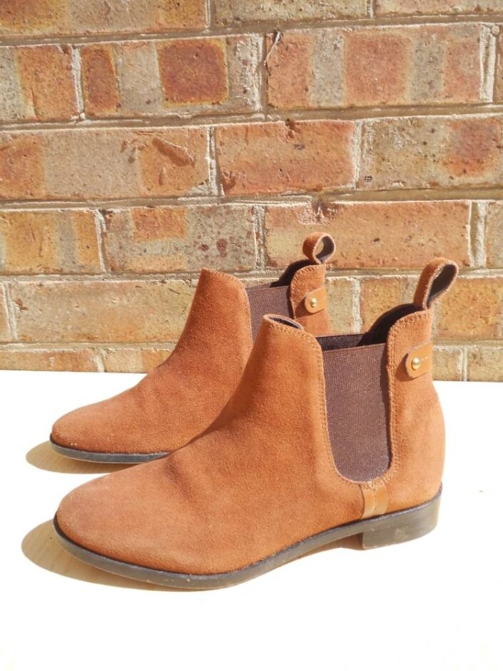 Carvela Kurt Geiger Suede Ankle Boots Tan Uk 3