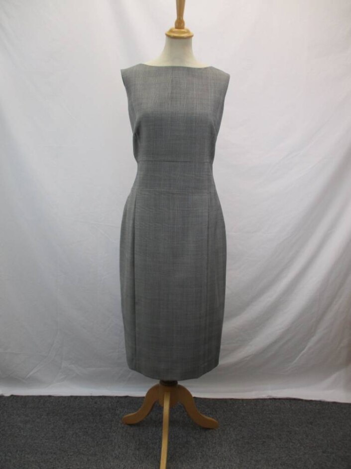 Hobbs Sleeveless Dress Grey Size: 14