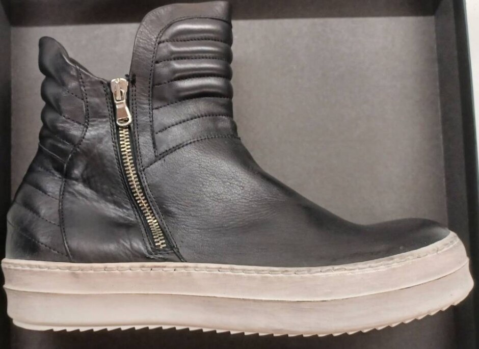 Savio Barbato High Top Sneaker With Zips