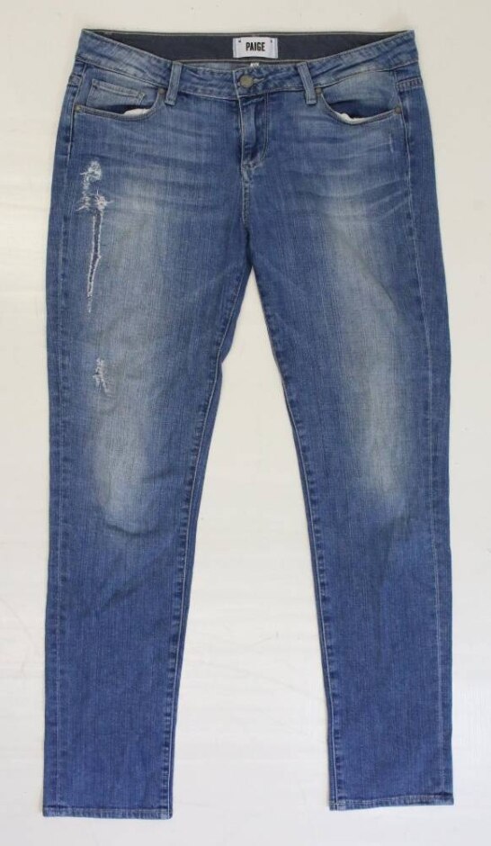 Paige Jimmy Jimmy Skinny Jeans Mid Blue Size: S